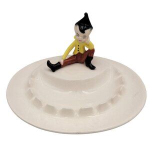 Vintage Ceramic California Ashtray With Whimsical Character